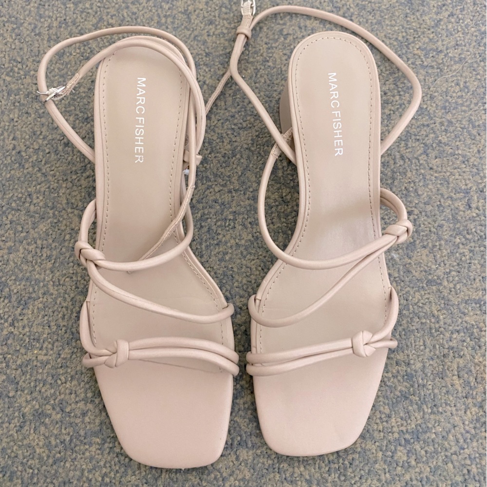 light tan strapy heels